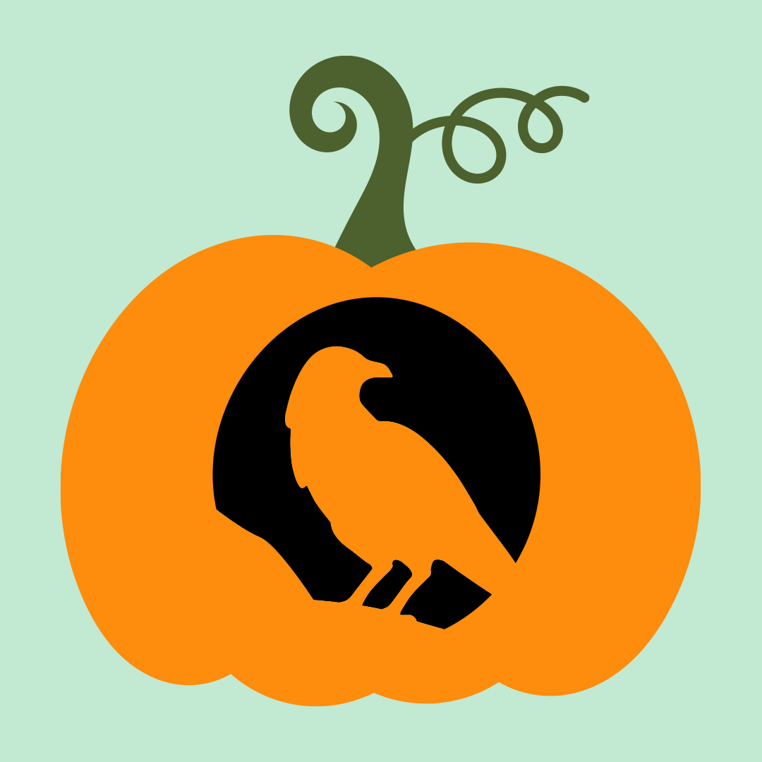 printable pumpkin stencils — crow