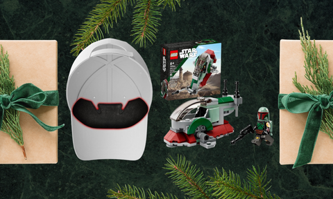star warsthemed lego set cap and gift boxes