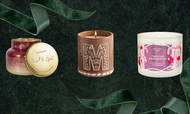 trio of christmas candles