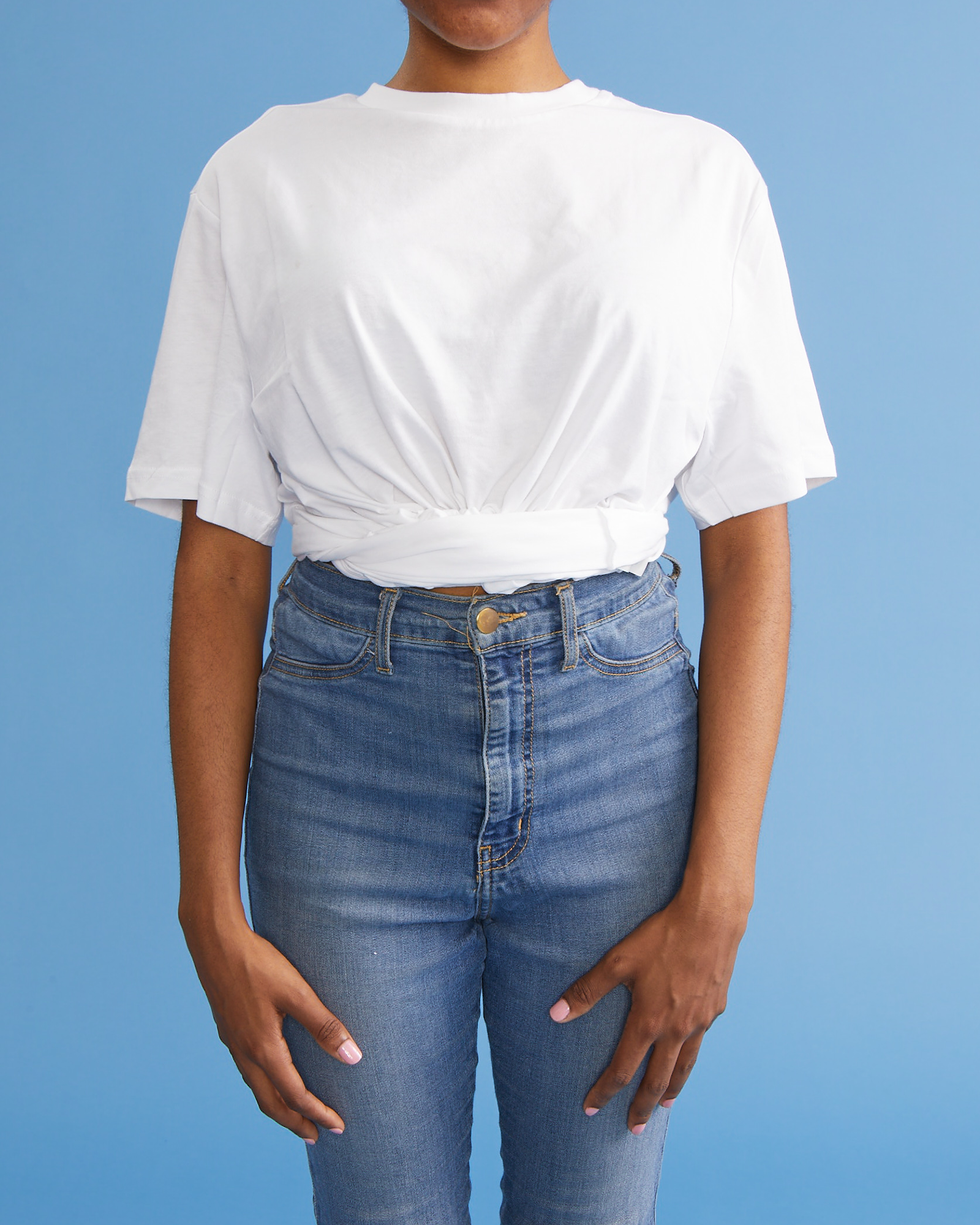 DIY: cut-out crossover back T-shirt 