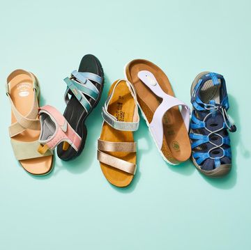 an assortment of women's walking sandals for good housekeeping's best walking sandals article
