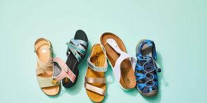 an assortment of women's walking sandals for good housekeeping's best walking sandals article