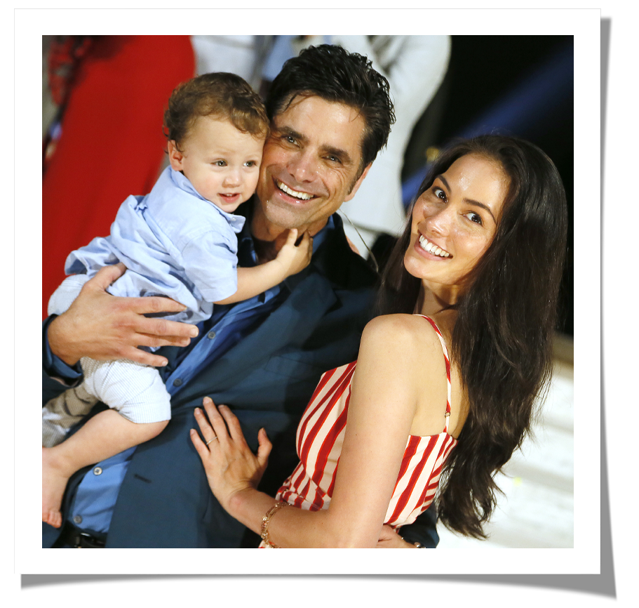 john stamos with wife and baby