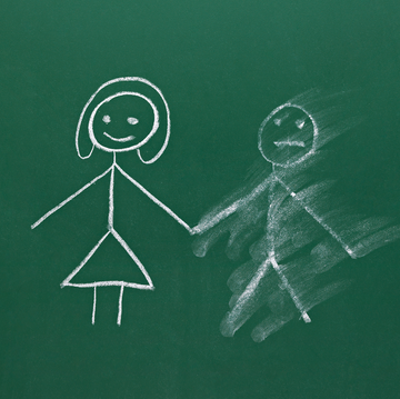 kids need to feel they matter chalkboard drawing of mother and son with son being erased