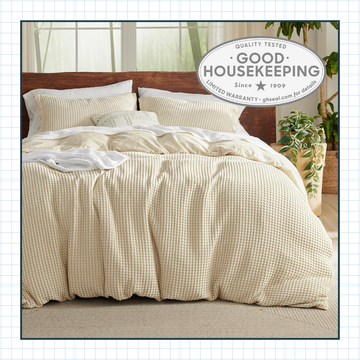 gh seal spotlight: bedsure gentlesoft cotton waffle weave duvet cover set gh seal spotlight: bedsure gentlesoft cotton waffle weave duvet cover set