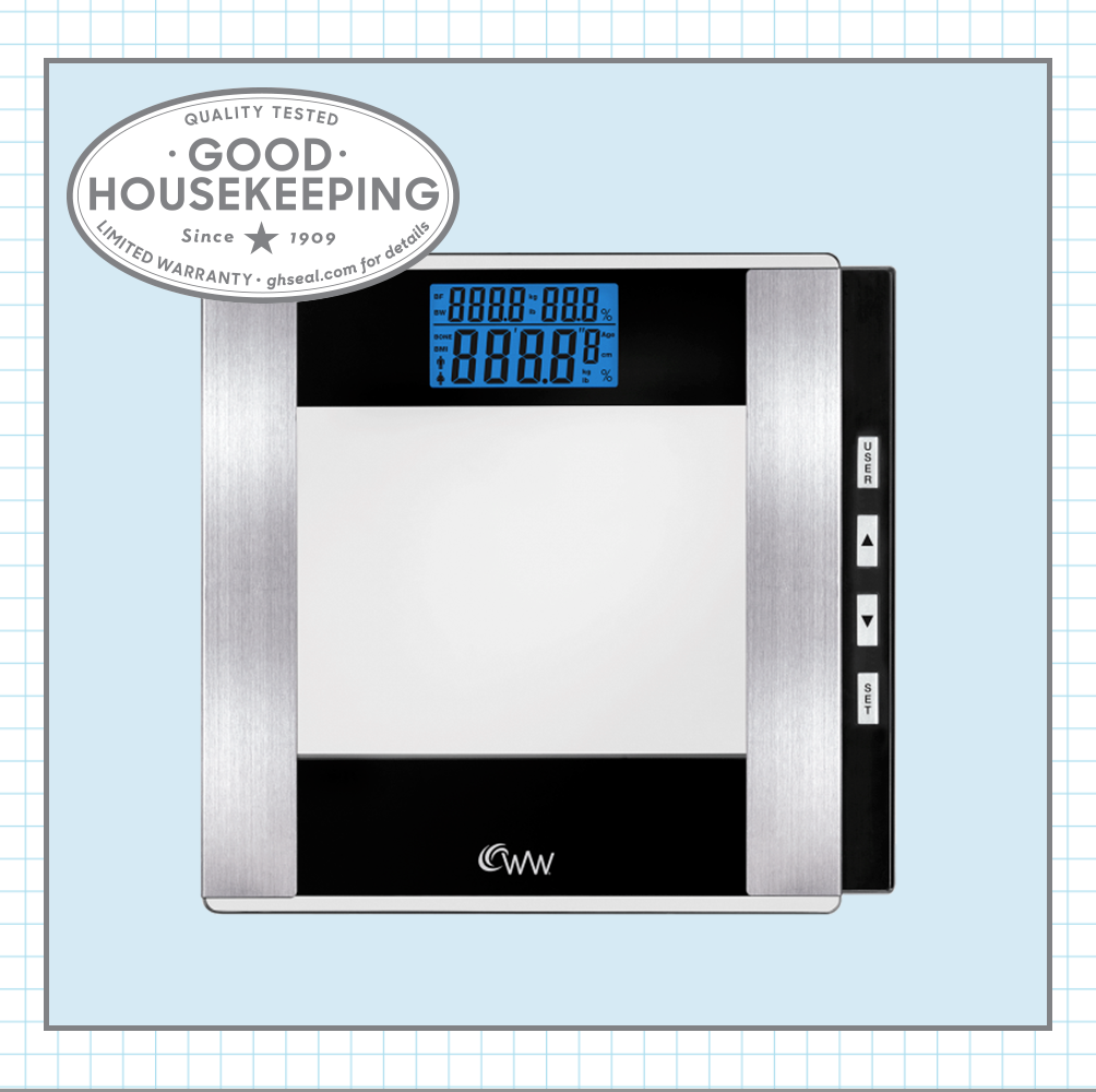 Weight Watchers Scales by Conair Bathroom Scale for Body Weight, Digital  Scale, Glass Body Scale Measures Weight Up to 400 Lbs. in Clear Glass