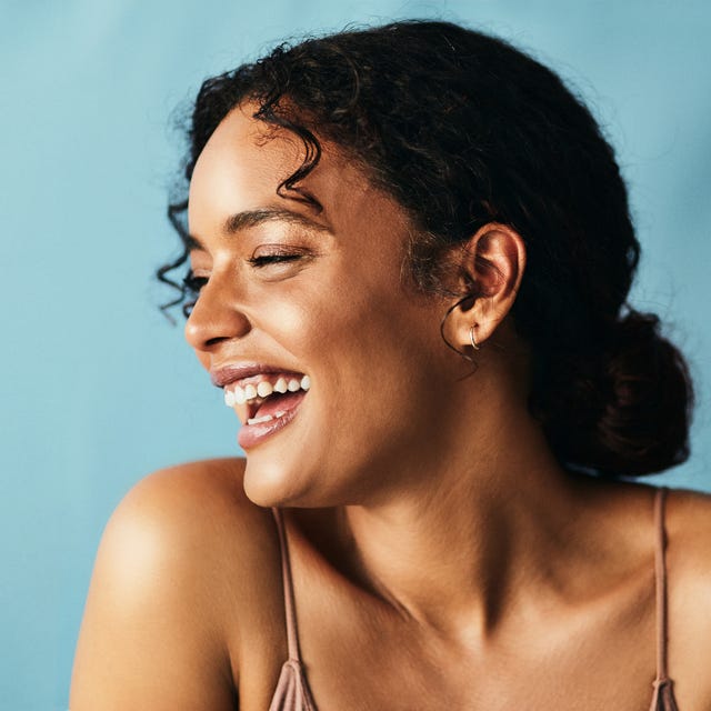 woman smiling