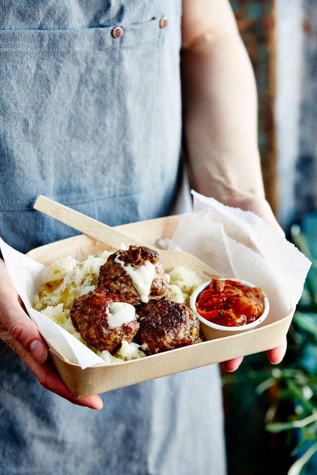cheesy stuffed meatballs
