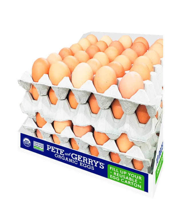 pete and gerry's reusable carton program