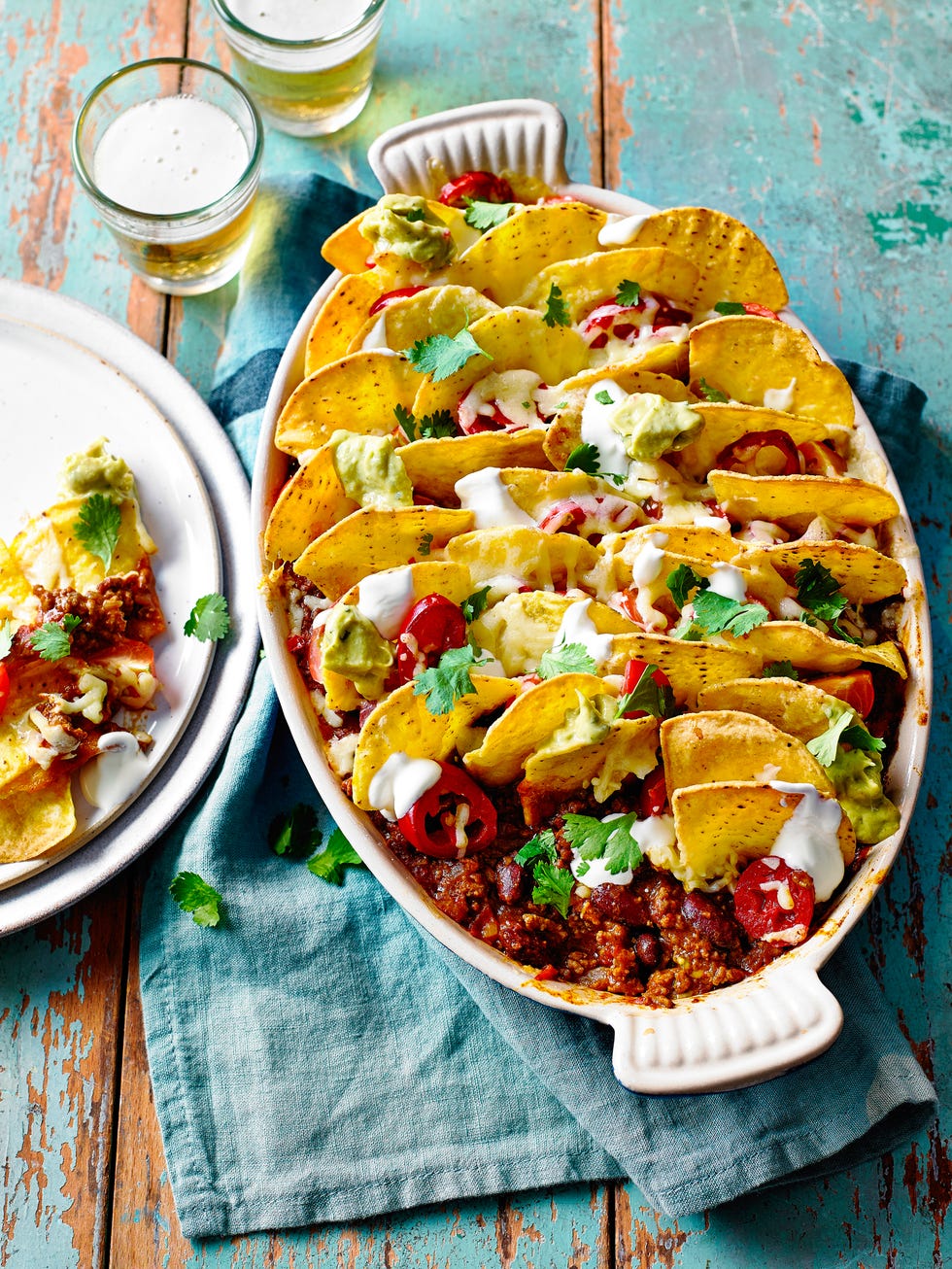 best traybake recipes nacho chilli beef