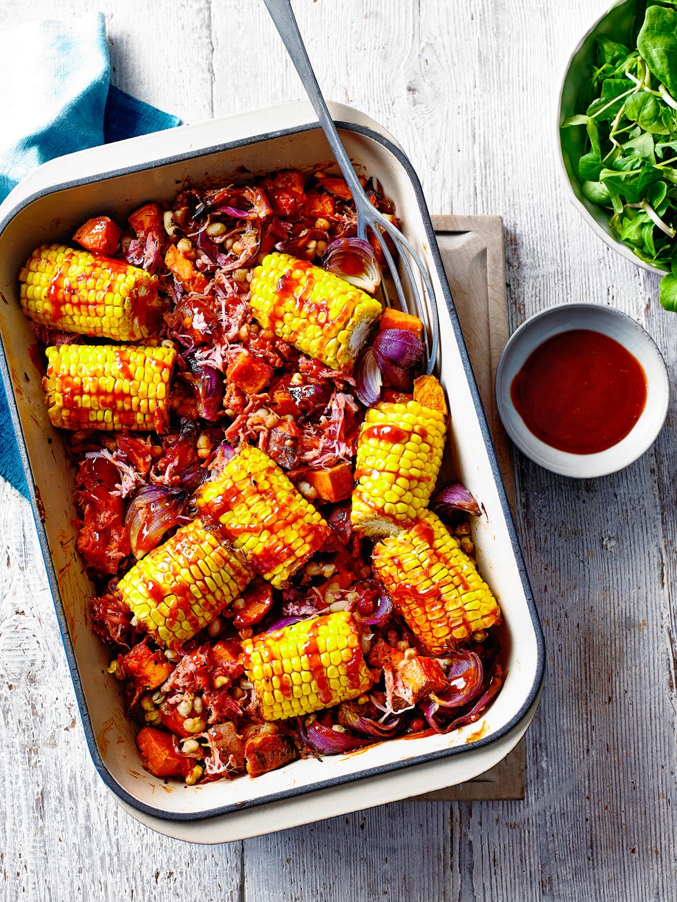 best traybake recipes bbq ham and yam traybake