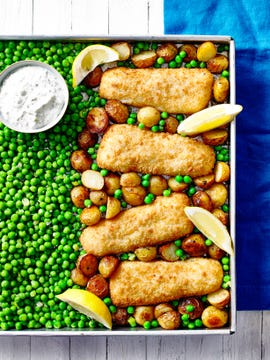 cheats curried fish dahl traybake