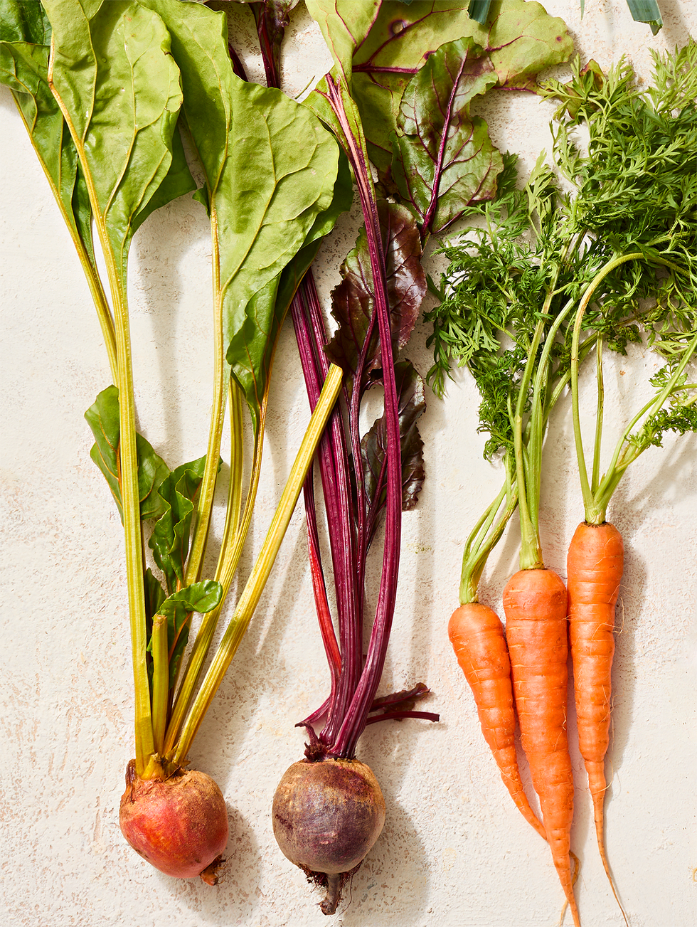 an array of fresh fruits and vegetables