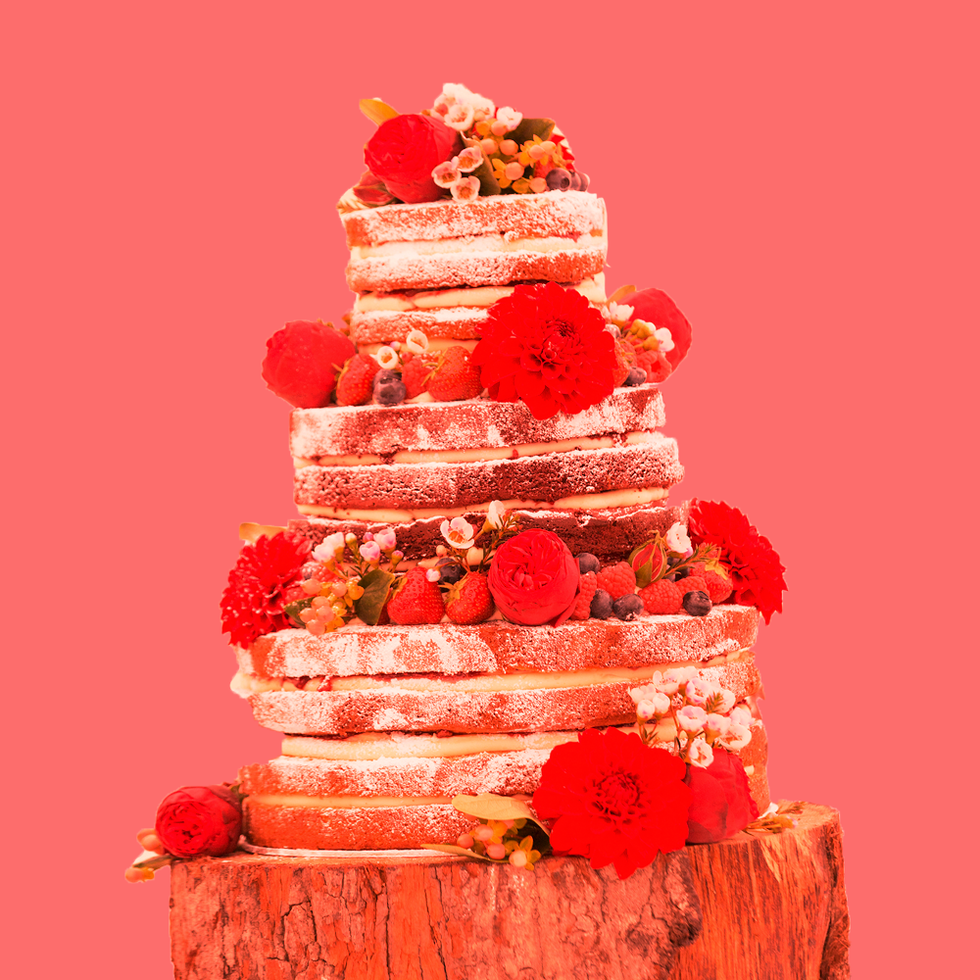 Wedding cake, Cake, Sugar paste, Pink, Food, Cake decorating, Pasteles, Dessert, Sweetness, Icing, 