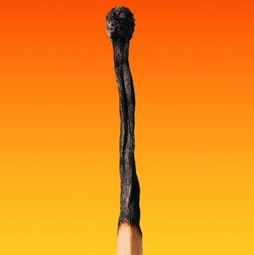 a close up of a burnt out match a close up of a burnt out match