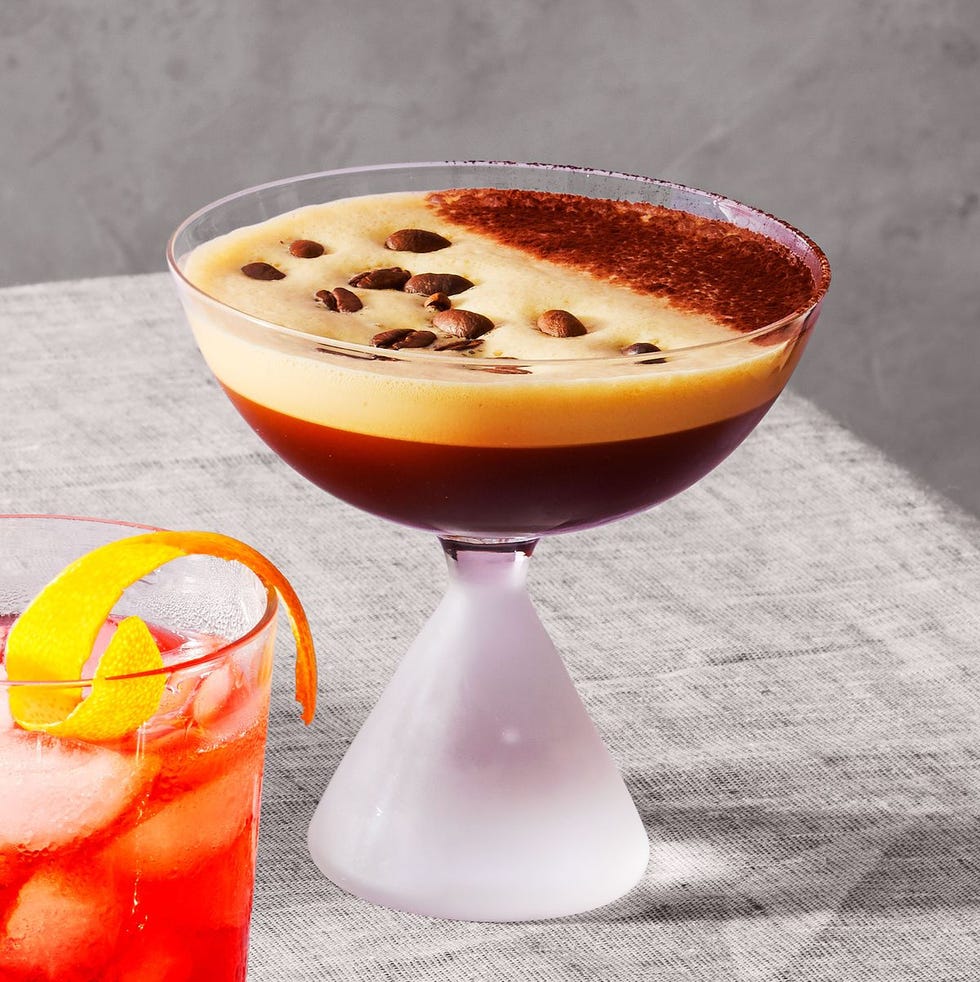 espresso martini in a glass