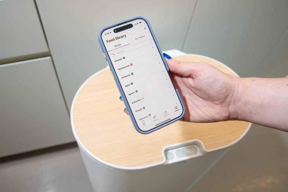 phone showing library app for mill