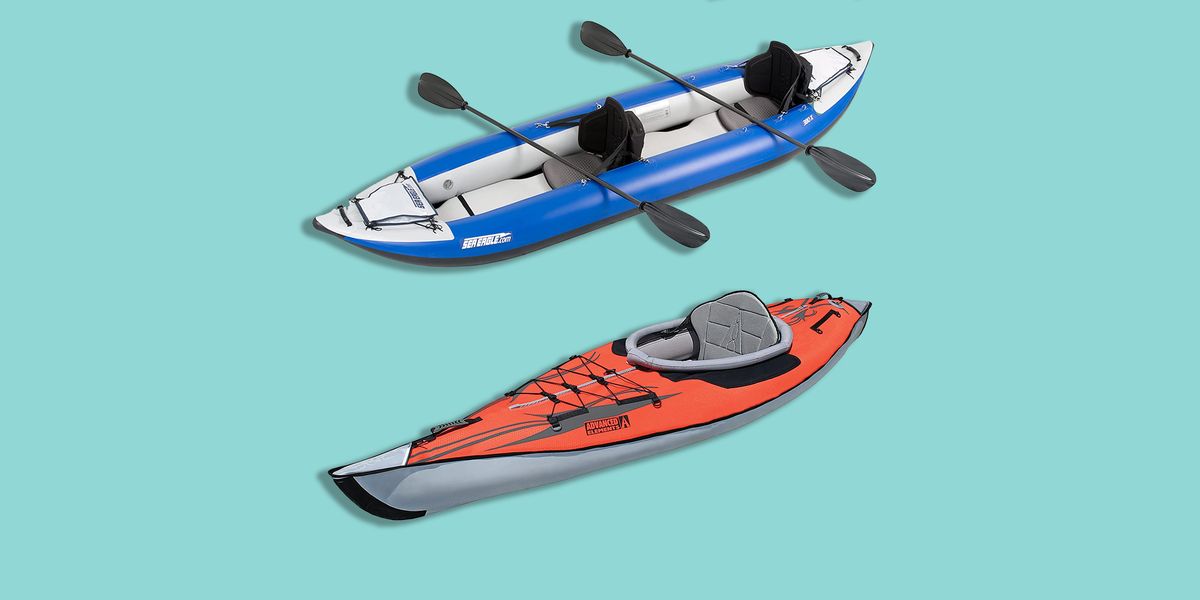 Inflatable Kayak, Fishing Kayaks with Air Pump Rope Paddle, Inflatable Boat  Canoe for Adult, Used in Lakes and Seas in Summer