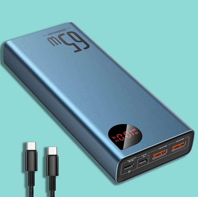 Portable Power Station 65W AC DC Outlet Fast Charger Camping Battery Power  Bank