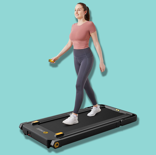 DeerRun Walking Pad Treadmill Under Desk 2 in 1 Mini Treadmills for  Home/Office