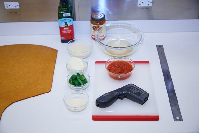 ingredients for pizza stone testing