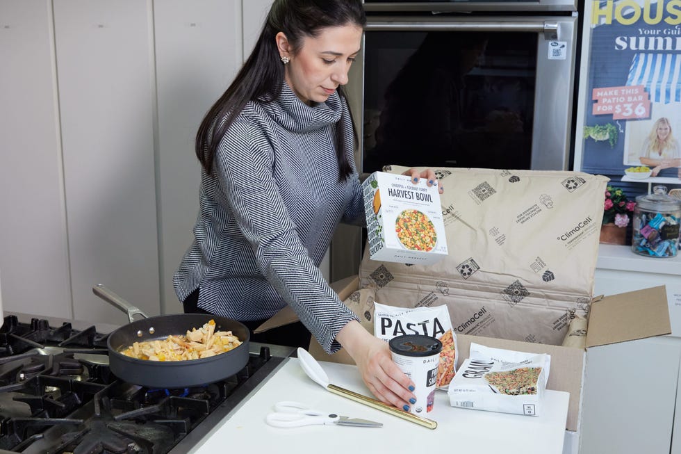 testing out daily harvest in the good housekeeping institute