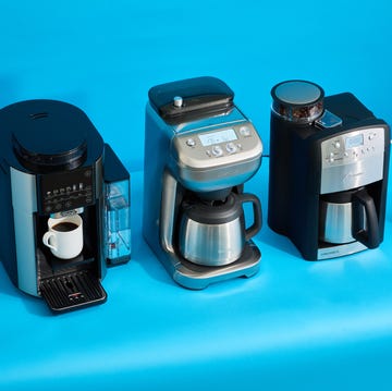 best coffee makers with grinders three coffee makers with grinders on a blue background