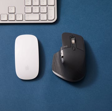 best computer mice of 2024 best computer mice of 2024, logitech mx master 3s and apple magic mouse on blue background, with keyboard in the corner