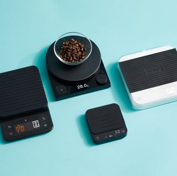best coffee scales four coffee scales on a blue background with a bowl of coffee on one scale