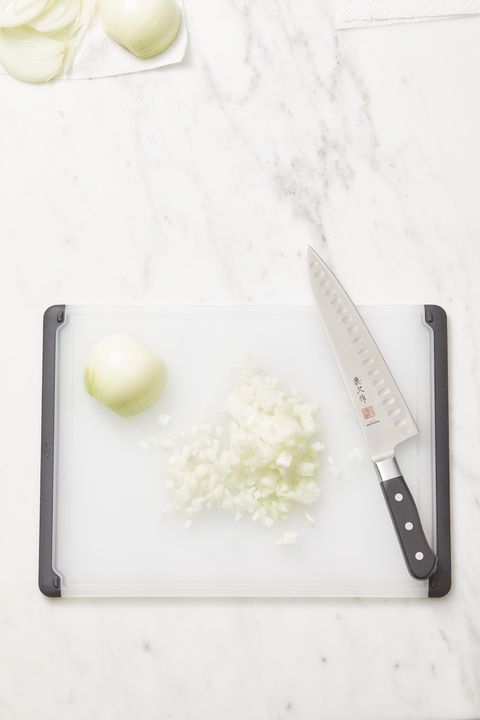 how to chop an onion - finished