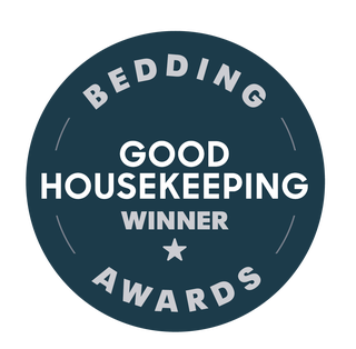 award badge for bedding category from good housekeeping