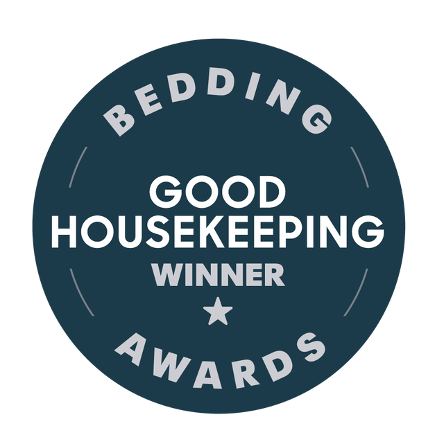 award badge for bedding category from good housekeeping