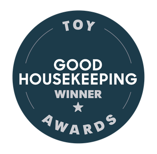 award seal indicating a toy that has won a good housekeeping award