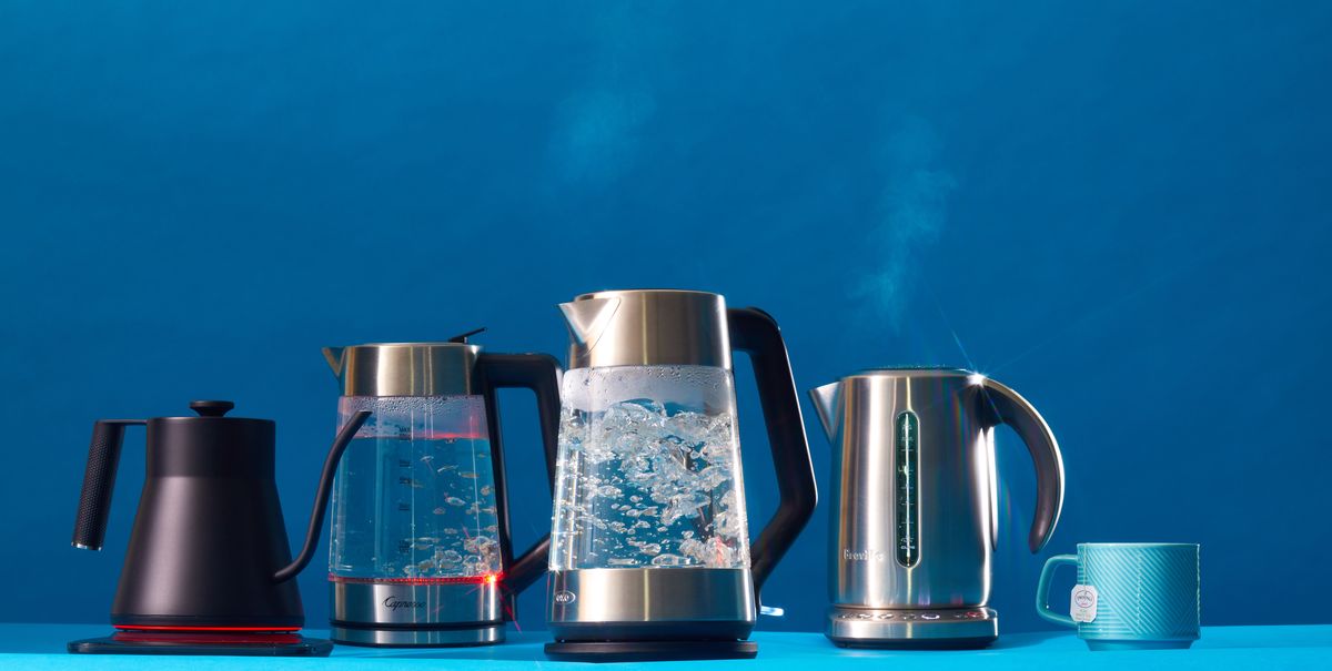   Basics Electric Glass and Steel Hot Tea Water