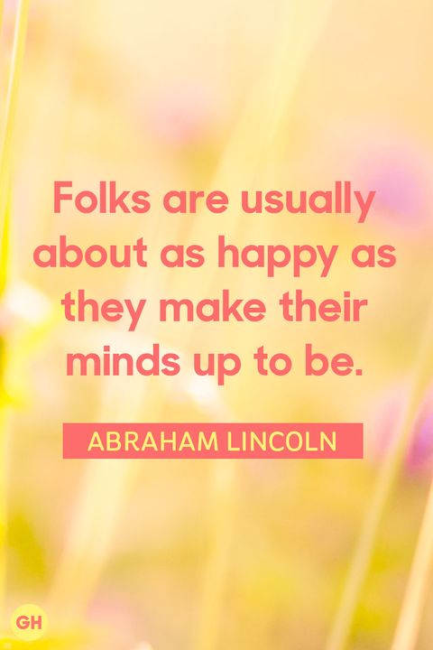 abraham lincoln famous happiness quotes