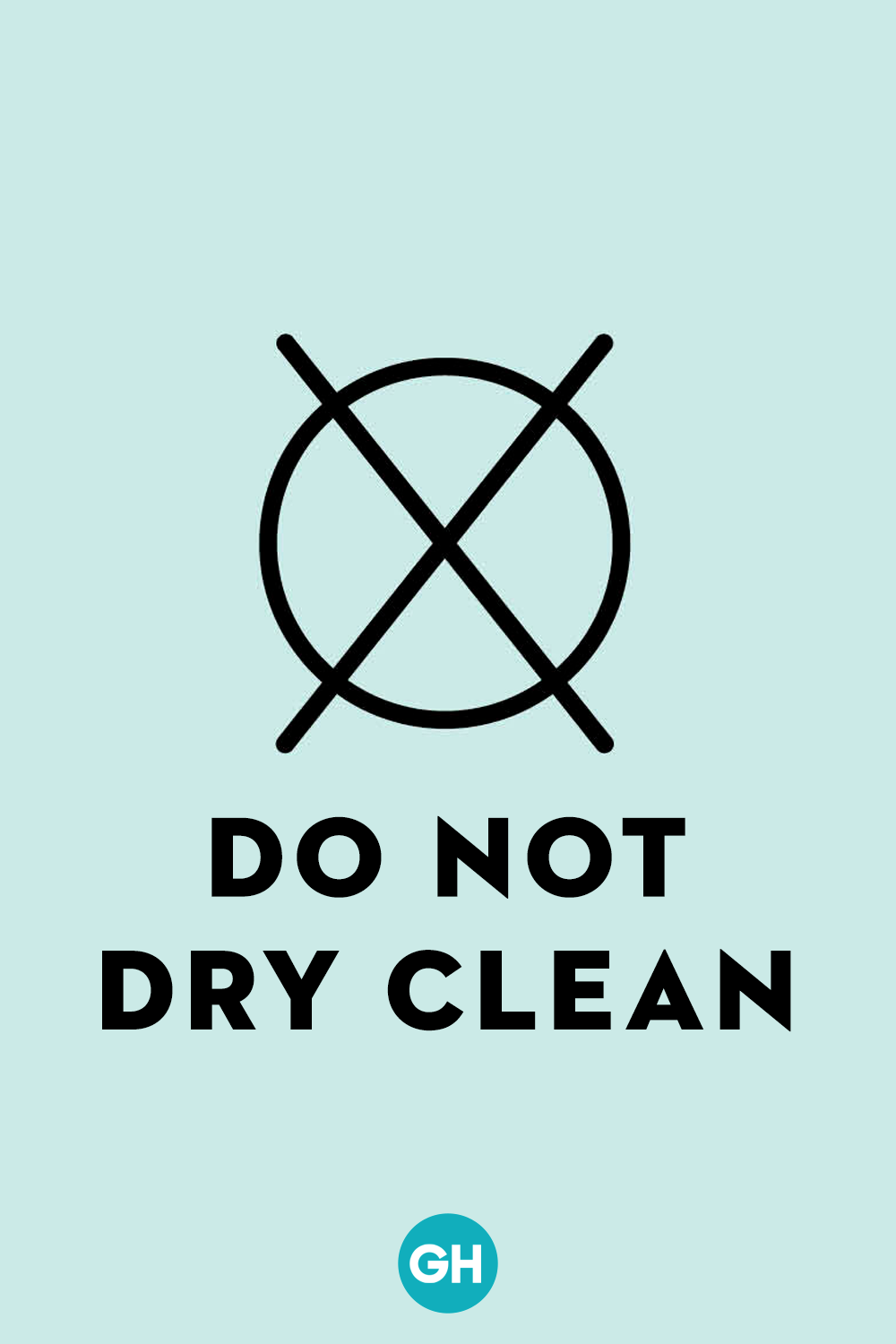 Do not deals dry clean symbol