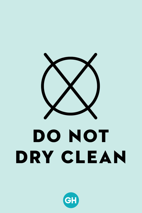 laundry symbols do not dry clean