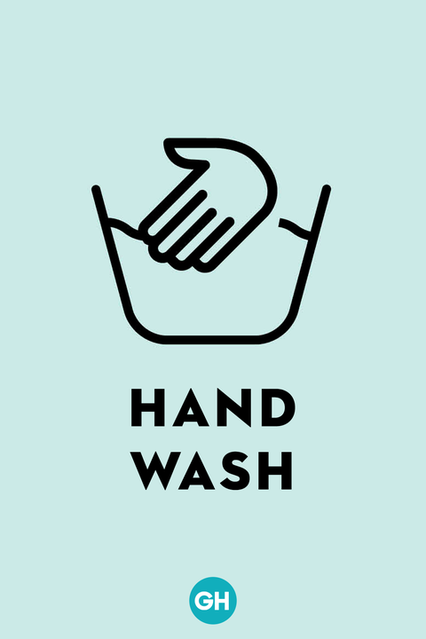 laundry symbols hand wash