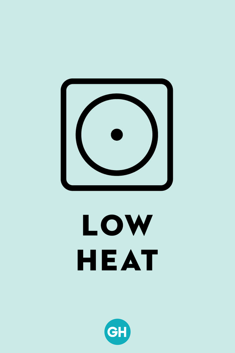 laundry symbols low heat
