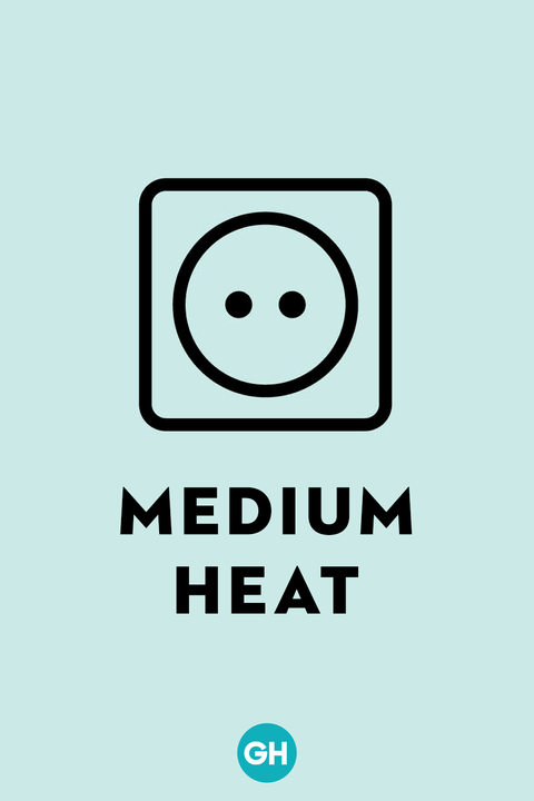 laundry symbols medium heat