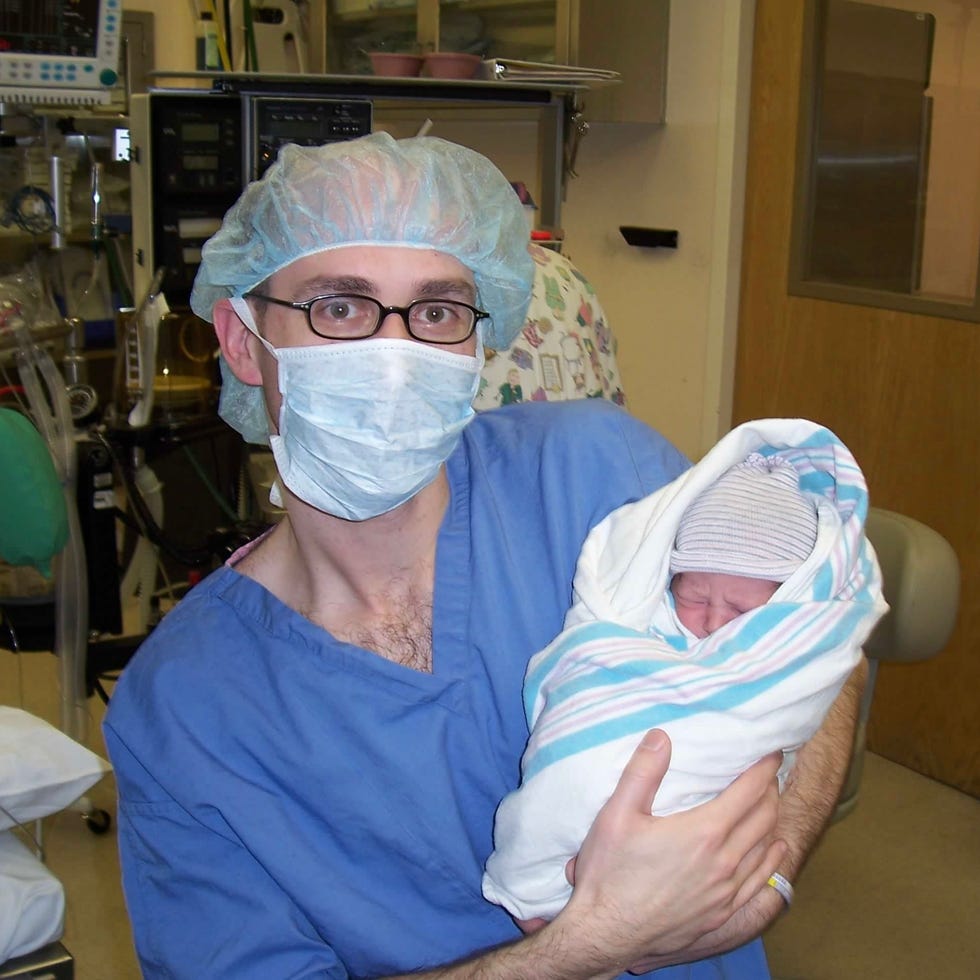 jeffrey bauman and his baby daughter