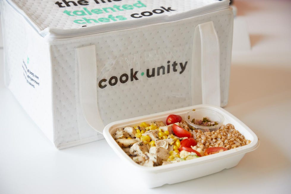 cookunity chicken grain bowl meal delivery services testing at the good housekeeping institute