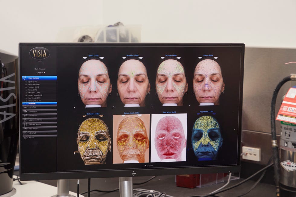 gh beauty lab skincare testing with the visia complexion analyzer