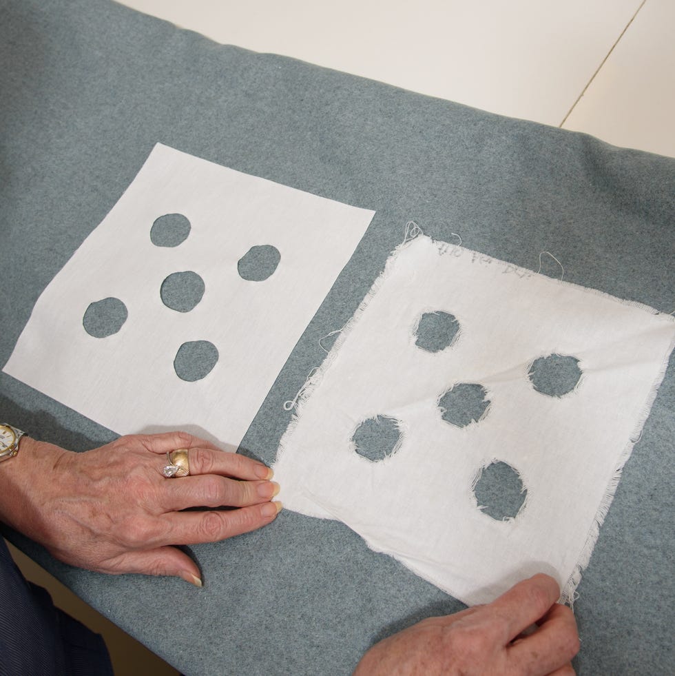 Best Washing Machines - Examining washer test swatches examining washer test swatches