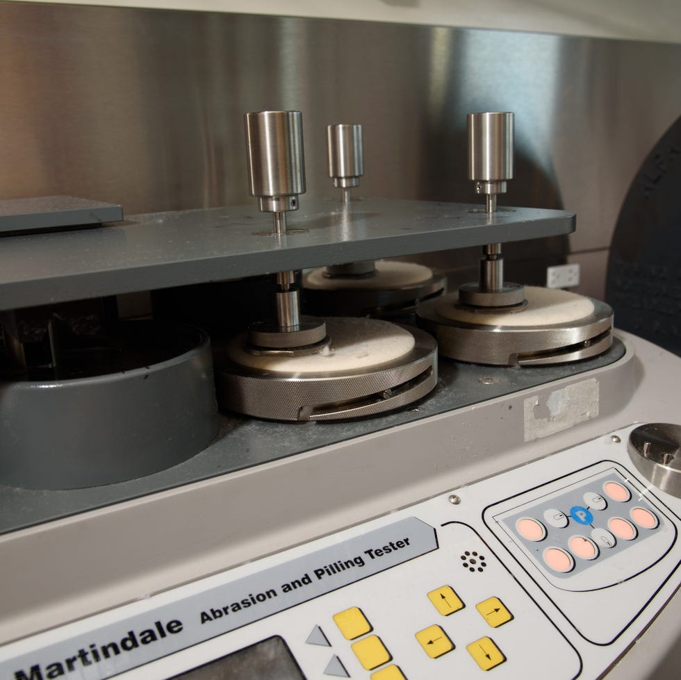 best silk pillowcase - how good housekeeping tests silk pillowcases an image of the martindale abrasion tester at the good housekeeping institute's textiles lab, showing how good housekeeping tests to find the best silk pillowcase