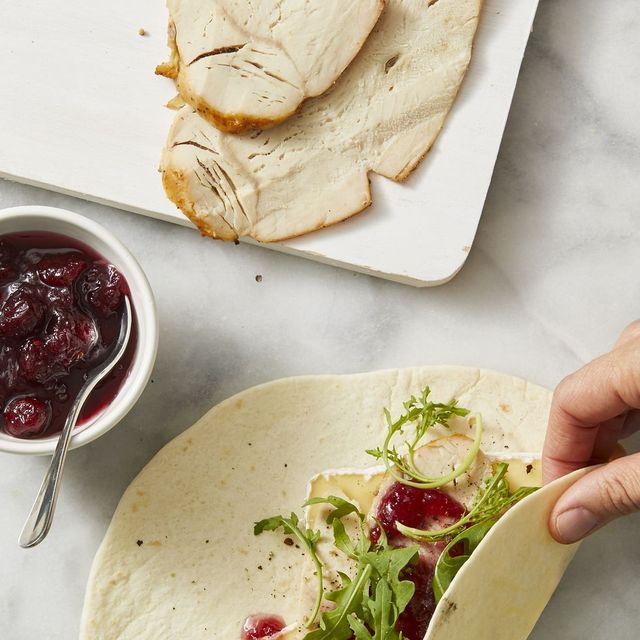 Turkey, Cranberry, and Brie Wraps
