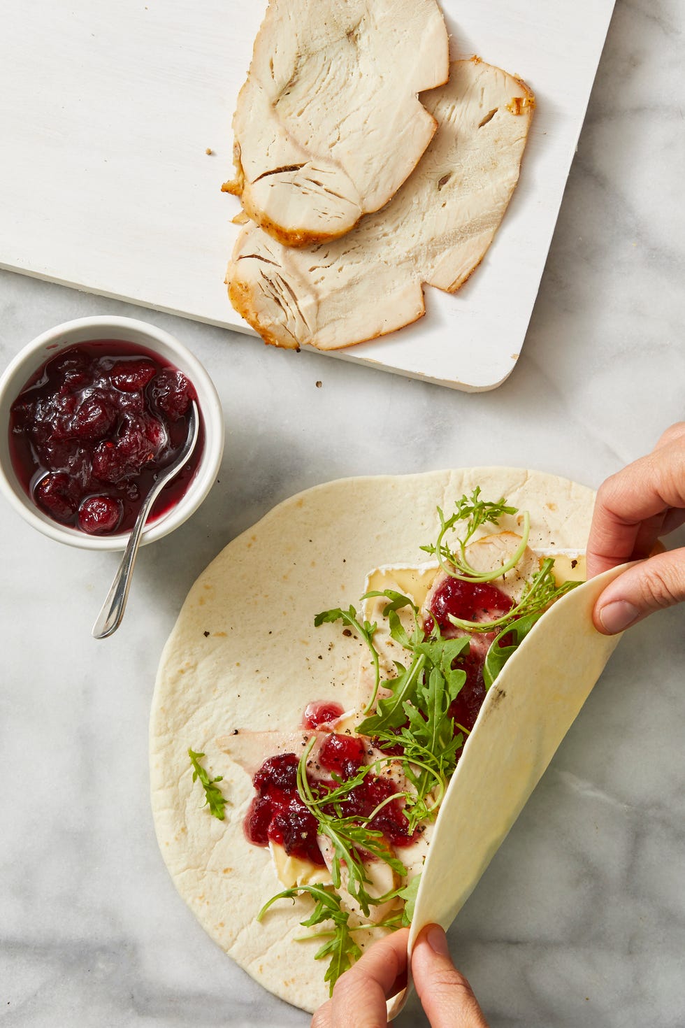 Wrap Recipes — Turkey, Cranberry, and Brie Wraps