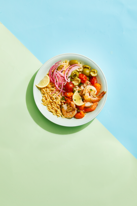mediterranean shrimp bowl