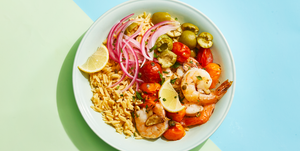 mediterranean shrimp bowl