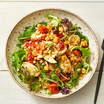 Roasted Chickpea, Tomato and Chicken Bowls roasted chickpea, tomato and chicken bowls